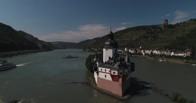 Zollburg Pfalzgrafenstein im Rhein bei Kaub