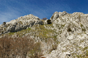 Aizkorri mountain and natural park in Gipuzkoa, Spain