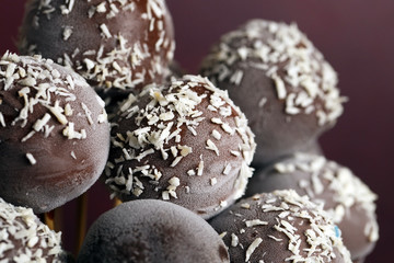 Chocolate cake pops