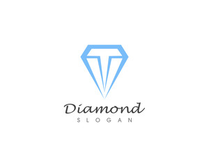 Diamond logo and vector illustration