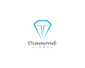 Diamond logo and vector illustration