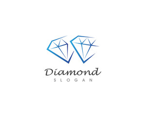 Diamond logo and vector illustration