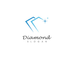 Diamond logo and vector illustration