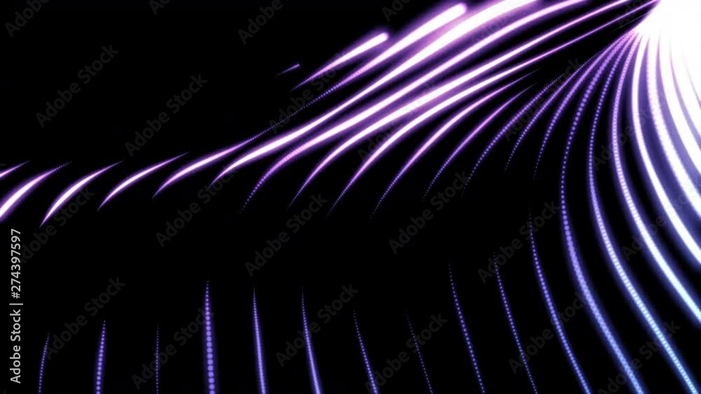 Aufkleber digital wave particles flow abstract motion particle landscape background for cyberspaceabstract com