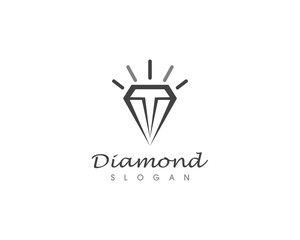 Diamond logo and vector illustration