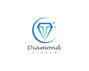 Diamond logo and vector illustration