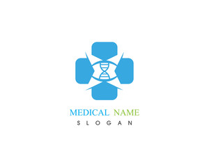 Health medical logo illustration vector design