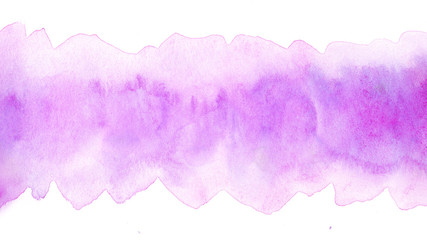 watercolor stripe brushstroke postcard background for design on white textured paper. hand-drawn with abstract edges frame, copy space for text