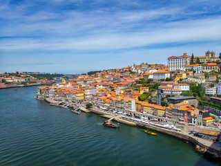 Fototapeta na wymiar The Duoro River in Porto, Portugal