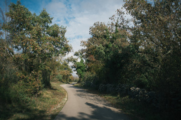 Exploring Istria countryside, quiet roads, most of them gravel
