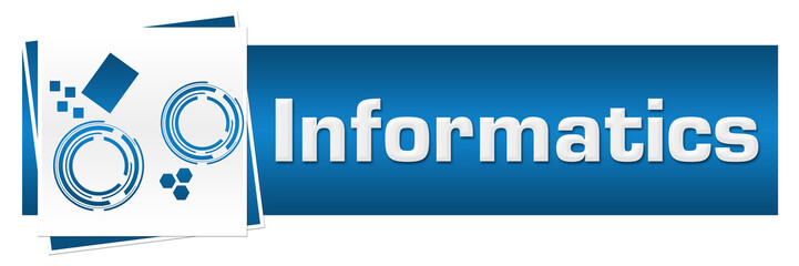 Informatics Blue Grey Technology Block 