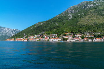 Fototapeta na wymiar Herceg Novi old town in Kotor bay in Montenegro