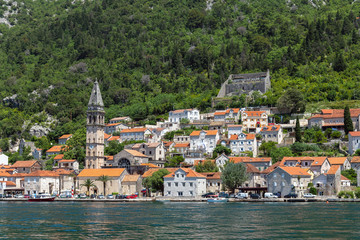 Obraz premium Herceg Novi ancient town in Kotor bay in Montenegro
