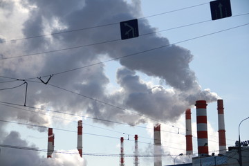 smoke from chimney