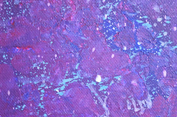 Abstract paint texture on canvas. Paint drops, brush strokes. Abstract art background