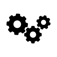 Settings icon, gear icon vector, gear symbol illustration. For web sites our mobile.
