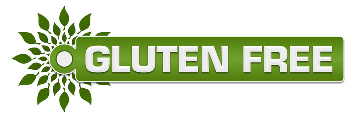 Gluten Free Green Leaves Circular Label 