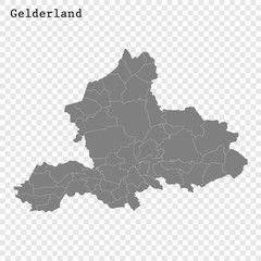 High Quality map is a province of Netherlands