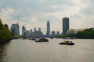 Fototapeta premium View of the skylines of the City of London