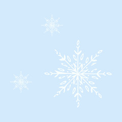 Naklejka na ściany i meble snowflake icon. sign design. red background