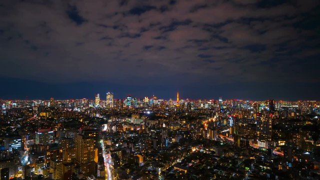 東京夜景　タイムラプス　2019