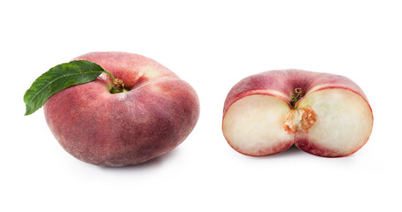 Saturn Peach, doughnut peach, Prunus persica, platycarpa, Pesca tabacchera, pesca nettarina, saturnina