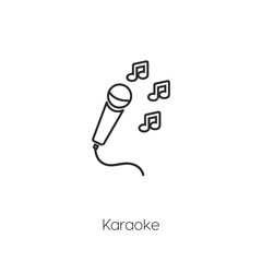 karaoke icon vector symbol sign