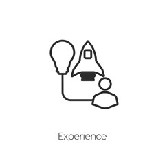 experience icon vector symbol sign