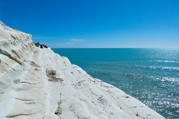 Scala dei Turchi, Realmonte, Agrigento, Sicily - A geological wander formed by marl, a sedimentary rock with a characteristic white color