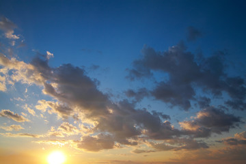 Clouds at sunset