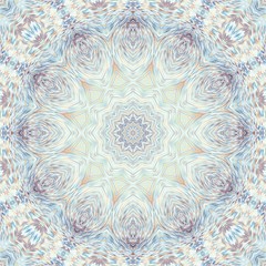 vintage pattern abstract symmetry kaleidoscope. retro mandala.