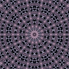black floral darkness pattern kaleidoscope. phone.