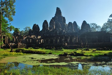 Fototapeta na wymiar Bayon Temple in Angkor Thom / Cambodia