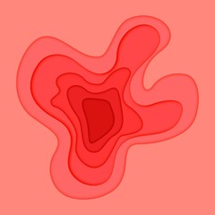 Abstract paper cut layered background