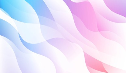 Vibrant And Smooth Gradient Soft Colors Wave Geometric Shape. For Cover Page, Poster, Banner Of Websites. Vector Illustration.