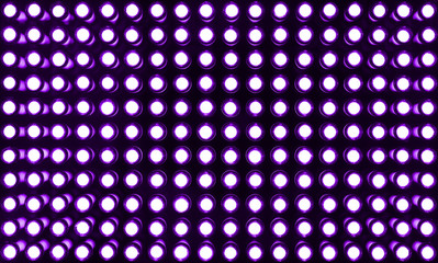 Purple LED spotlight background close-up