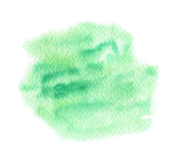 Green abstract watercolor paint texture