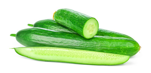 Cucumber isolated on white background