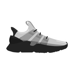 Sport shoes, sneakers for summer in flat style vector illustration. Eps 10