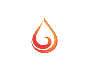 Fire flame Logo Template vector icon Oil, gas and energy logo concept