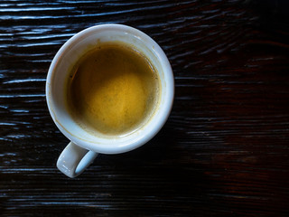 Coffee Mug on Wooden Table