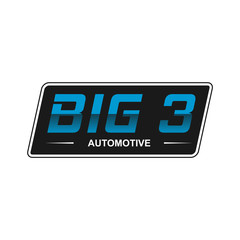 BIG 3 Automotive Logo Design Inspiration