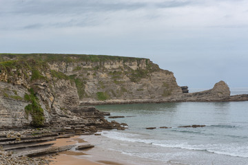 Beautiful Beach, Langre, Cantabria, Spain