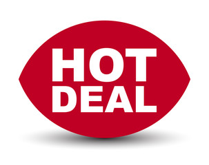 red vector banner hot deal