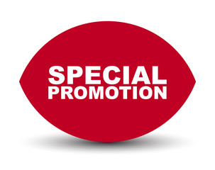 red vector banner special promotion