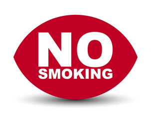 red vector banner no smoking