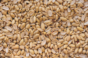 fresh peeled peanuts background