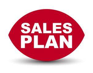 Obraz premium red vector banner sales plan