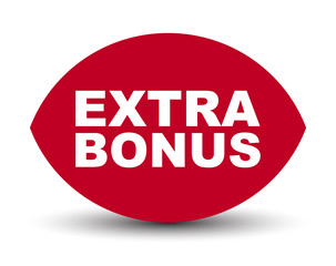 red vector banner extra bonus