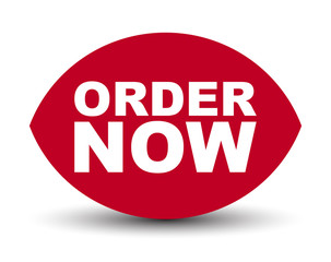red vector banner order now